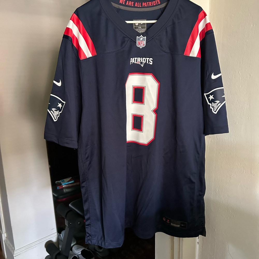 Nike Patriots Navy Stephon Diggs #8 Football Jersey